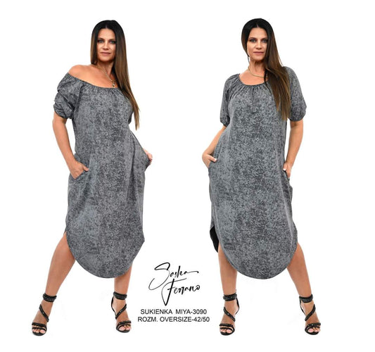 Sasha kjóll Miya (Grár)