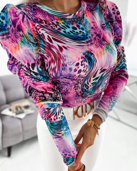 Lára blússa velúr color