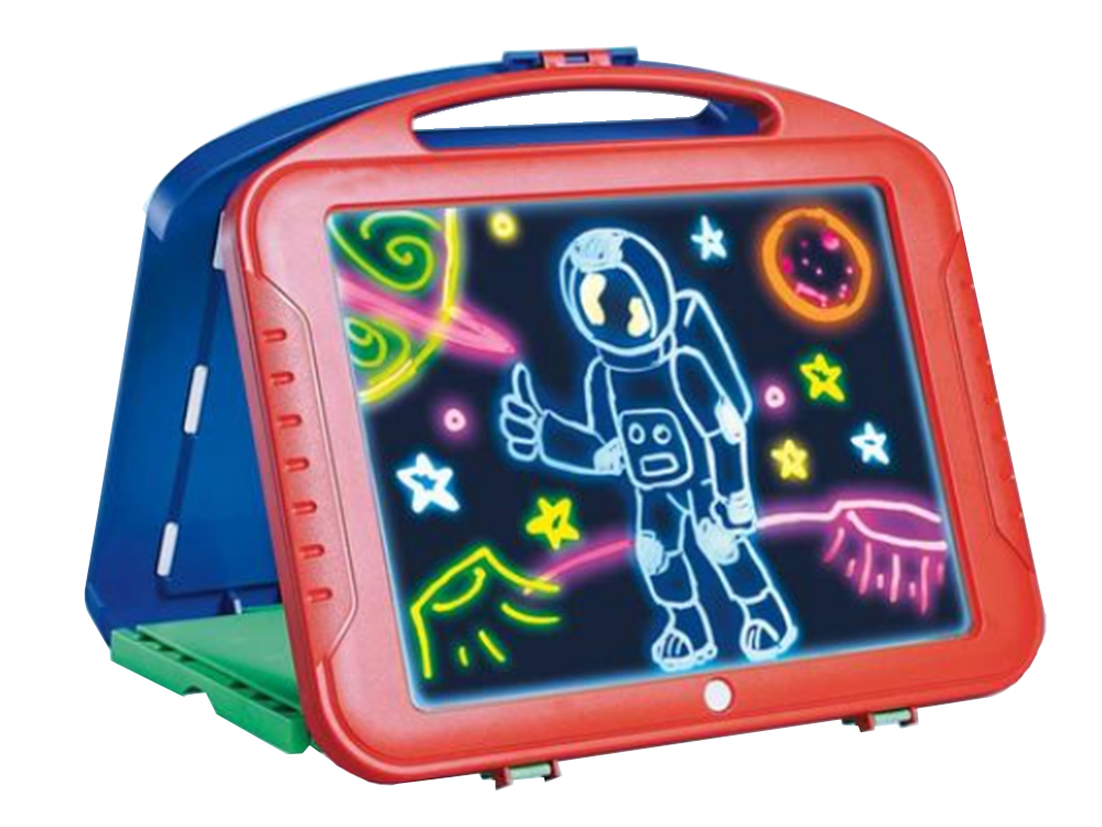Teiknibretti Led neon 2in1