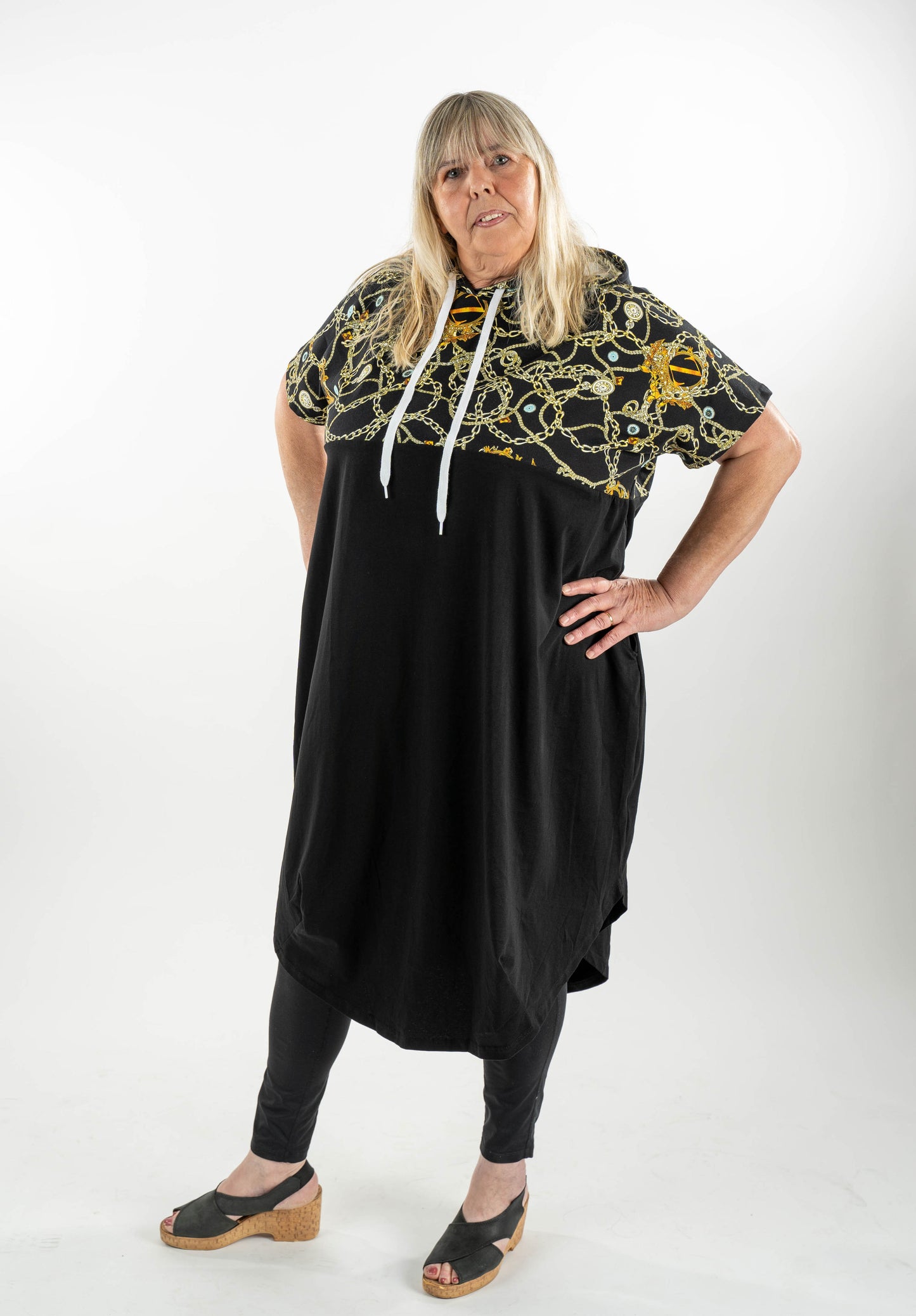 Womenary Kjóll Gold