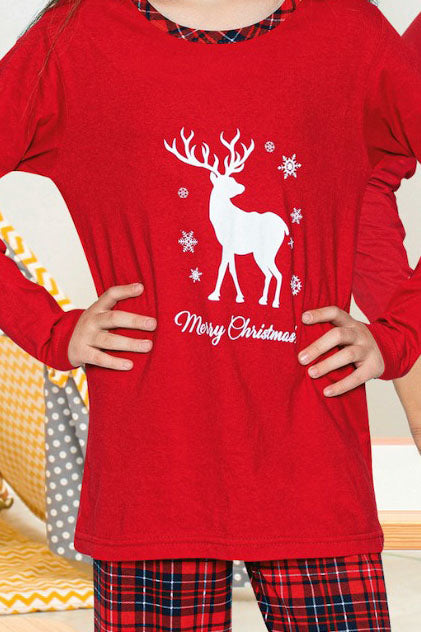 Jólanáttföt barna Rauð