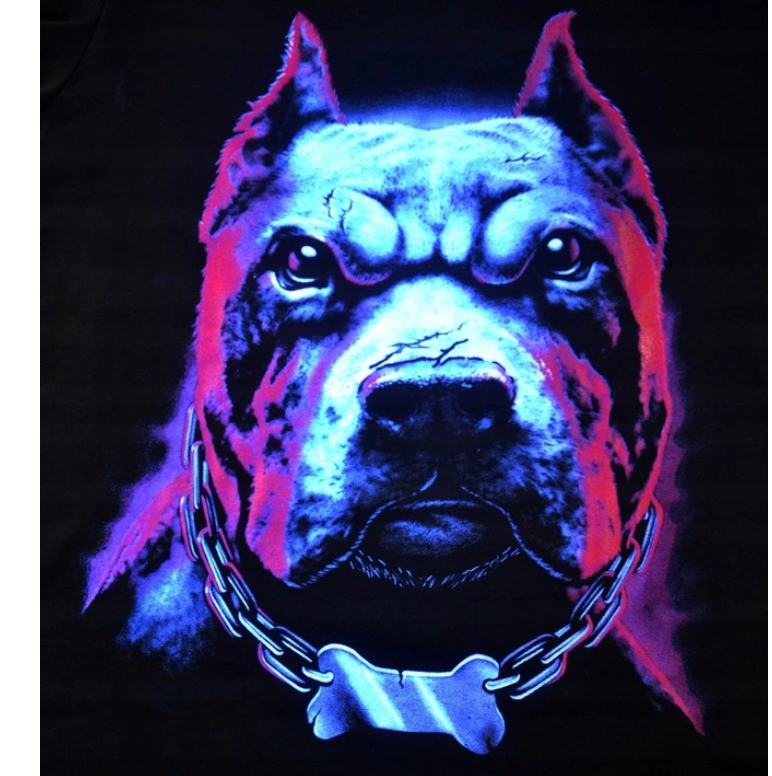 Horry hettupeysa pitbull lýsir í myrkri