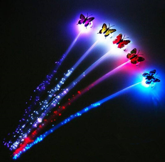 Fiðrildaspenna með Led ljósi