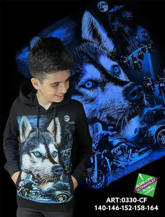 Horry Glow in dark hettupeysa Motorbike